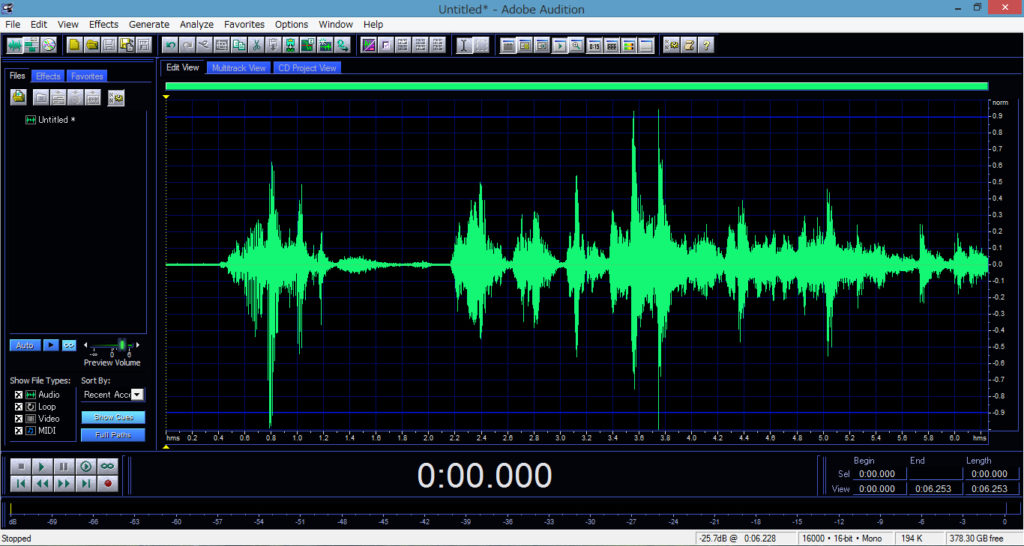 waveform